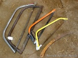 Two bow saws approx. 12