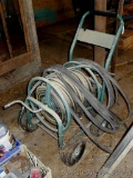 Large garden hose reel has 10