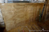 One 4 x 8 sheet of 5 layer treated plywood.