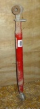 Adjustable top link for three-point hitch. Category 1 is 26