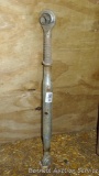 Adjustable top link for three-point hitch. Category 1 on one end and 1
