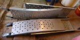 Pair of folding ATV ramps open to 90