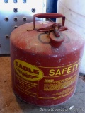 5 gallon Eagle gas can is about 13