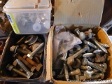 Large lag screws and bolts. Screws are 3-3/8