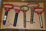Five hitch pins up to 7/8