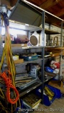 Heavy duty metal shelf unit is 18