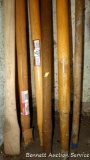 Several wooden handles. Most are new.