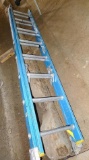 Werner 16 ft fiberglass extension ladder has a 250 lb load capacity, For heavy duty industrial use,