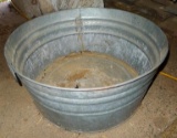 Nice galvanized washtub is 24