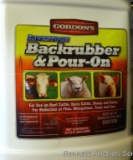 No shipping. Gordon's Backrubber & Pour-On fly/tick/lice control in 2.5 gallon containers. One is