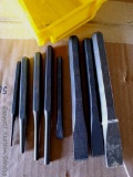 Eight Craftsman punches and chisels up to 6-1/2