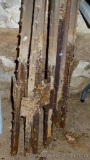 Ten fenceposts up to 78
