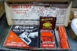 Arrow staple gun tacker kit includes gun, staples, and shade, screen , and wire attachments. Nice