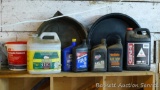 No shipping. GN4 motorcycle oil, Car Quest SAE 30 oil, Resolute SAE 10W oil, Napa SAE 20W-50 oil,
