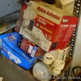 No shipping. Regent motion activated security halogen floodlight NIB; light bulbs including 90W