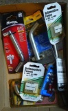 Master Lock and Reese hitch pins, most NIP; plus some automotive fuses. Some hitch pins have