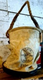 Klein Tools collapsible canvas lineman's bucket is 13
