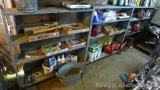 Sturdy set of adjustable shelving are about 50