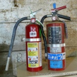 No shipping. Two fire extinguishers. Both are charged, Taller is about 16