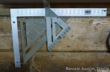 Aluminum 2' square and 2 carpenter squares.