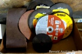 Assortment of grinding discs including 7