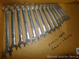 Set of Craftsman combination wrenches; metric from 6mm - 19mm.