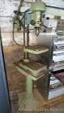 Heavy duty variable speed drill press made by Walker-Turner Company, Plainsville, NJ, states it is