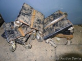 Five heavy steel dollies approx. 7