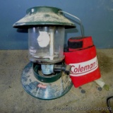 Coleman 2 mantle lantern with base.