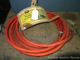 Heavy duty steel hose hanger and approx. 22' of 3/8