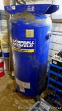 Campbell Hausfeld 6 HP 60 gallon air compressor tank, model VT619503AJ. Stands 54