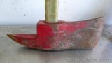 Fireman's axe with fiberglass handle; measures 35