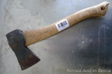 SAW Sweden, hand forged hatchet; measures 15-1/2