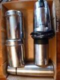 Mr. Coffee grinder, small stainless canisters, stainless thermos, more.