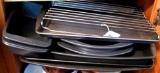 KitchenAid baking pans including three loaf pans, two cake pans, 9x13 pan; three other baking