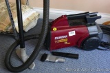 The Boss vacuum cleaner by Eureka is 12 amps; runs and sucks. Base is 18