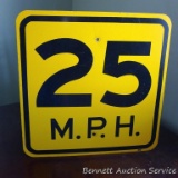25 MPH sign is 18