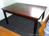 This is upstairs, please bring help to remove. Wooden table is 58