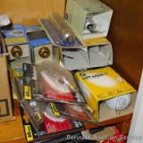 No Shipping. Lots of lightbulbs as pictured. Some are new.