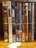 DVDs including seasons 3 and 6 of Longmire, the complete series of Branded, After the Harvest,