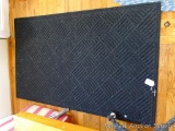 All weather entry mat is approx. 3' x 5' and in very good shape.