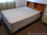 Full sized bed with headboard, mattress and box spring are all in good condition. Headboard has