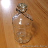 Clear glass bee/wasp catching jar is 11
