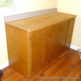 Wooden cabinet is 66