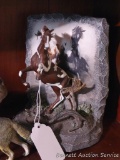 Bradford Exchange piece entitled Rolling Thunder from the Winds of the Wild Series, stands approx.