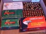 Around 125 rounds .25 ACP cartridges, plus most of a box .380 Auto FMJ cartridges.