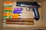 No shipping. 215 pieces Remington No. 2-1/2 large pistol primers. Two 10 minute red safety flares.