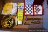 Black powder muzzle loading supplies and equipment including .54 bullets, .44 bullets with .54