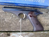 Whitney Wolverine .22 LR pistol with original box. This uncommon, vintage pistol is in great
