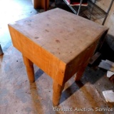 Butcher block table is 24